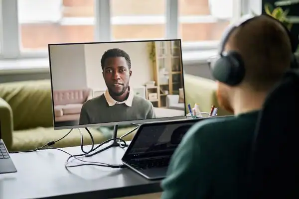 image of online mediation Harrow in progress.