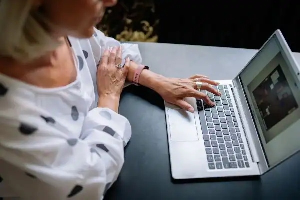 Image of woman attending online mediation Harrow services from Barker Mediation
